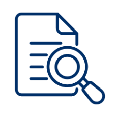 Icon representing bespoke research, targeted surveys, and data-driven business insights.
